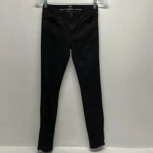 Versace Denim Skinny Jeans 1969 19V69 Cotton Stretch Designer Black Size 25 / 0